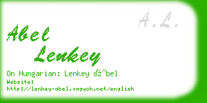 abel lenkey business card